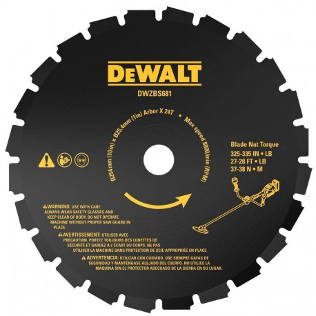 DEWALT TARCZA TNĄCA 24z DO KOSY 54V