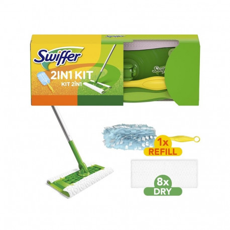KIT 2IN1 FLOOR AND DUST BROOM SWIFFER