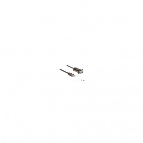 DeLOCK adapter USB 2.0 Type-A kuni 1 x jadaliides RS-232 D-Sub 9-kontaktiline isane kruvidega 1.5m