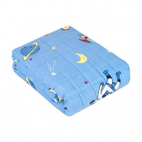 Premium puuvillane raskustekk, laste sensoortekk, 100x150cm, 5kg, kosmos