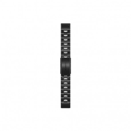 Garmin QuickFit 22 Watch Bands Vented titanium bracelet, Carbon grey DLC coating Black