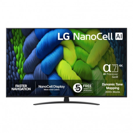TV SetLG65 "4K Ultra HD3840 x 2160 pixelsFlat16:9LED65NANO82A6B 65NANO82A6B (8806096585740)