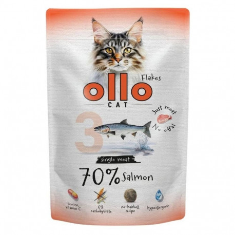 OLLO märg kassitoit Cat No. 3 lõhe mono 85g