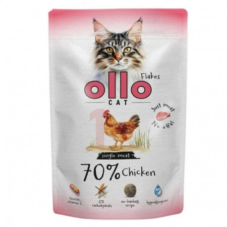OLLO märg kassitoit Cat No. 1 Chicken Mono, 85g