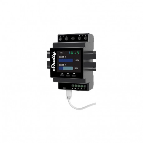 SHELLY rulookontroller Pro Dual Cover PM LAN WLAN