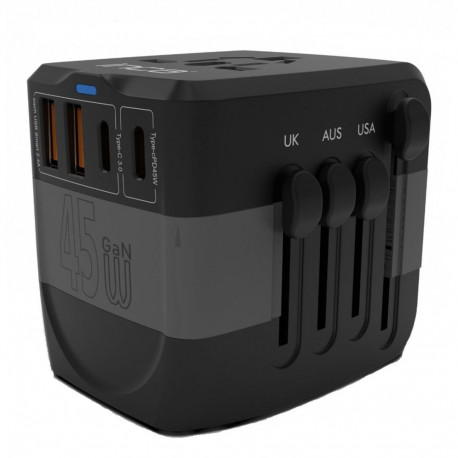 Inca toiteadapter IPW-45SA universaalne, must