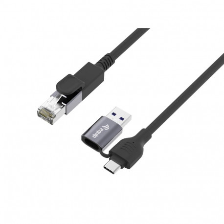 Equip 2 in 1 USB-C + A–RJ45 Gigabit Etherneti kaabel 5.0m