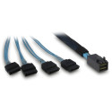 Inter-Tech SFF-8643 - 4x SATA/SAS 0.7m 12Gbit/s, sinine