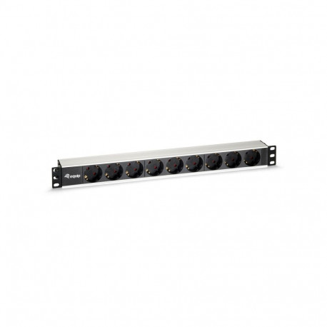 Equip 9-Outlet German Power Distribution Unit, Aluminum Shell
