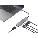 Conceptronic dokkimisjaam DONN33G 6-in-1 USB 3.2 Gen 1, HDMI, USB-A 5Gbps x 2, USB-C 5Gbps x 2, 100W