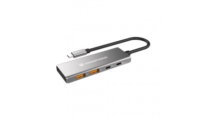 Conceptronic USB-jaotur HUBBIES15G USB 3.2 Gen 2 (3.1 Gen 2) Type-C 10000Mbit/s, hall