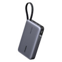 UGREEN PB551 20.000mAh 145W akupank 1x USB-C 1x USB-A 1x integreeritud USB-C kaabel ekraan