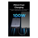 UGREEN PB551 20.000mAh 145W akupank 1x USB-C 1x USB-A 1x integreeritud USB-C kaabel ekraan