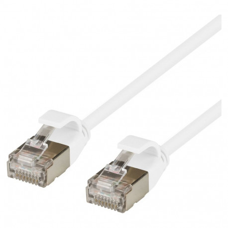 RJ45 patch-kaabel Cat.6A U/FTP TPE 4mm ultraflex 1,5m, valge