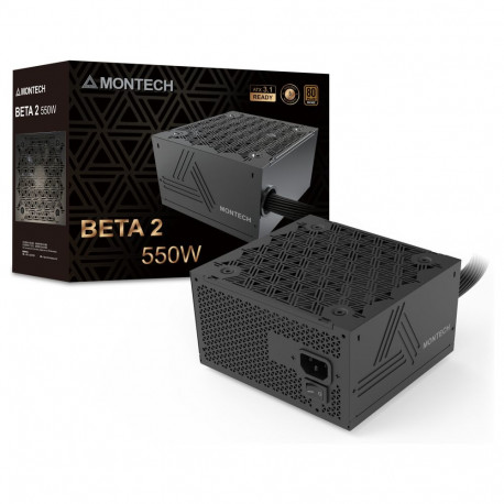 Montech toiteplokk BETA 2 80 PLUS Bronze ATX 3.1 550W, must
