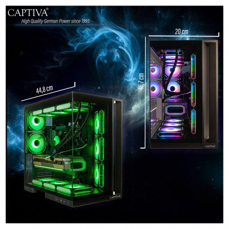 "Captiva PC Highend Gaming I10-2668 CU7 270K Plus/32GB/1TBSSD/RTX5070Ti/W11 Home"