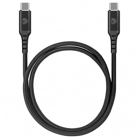 DEQSTER laadimiskaabel USB-C USB-C 1m, must