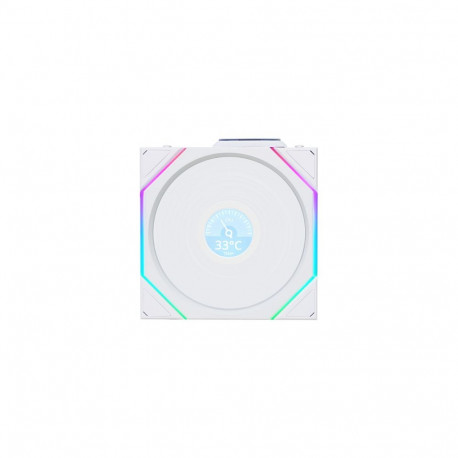"120mm Lian Li Uni Fan TL Wireless LCD Reverse RGB White"