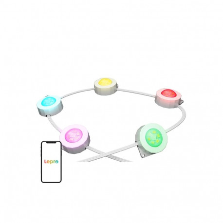 Outdoor Smart Light System - LEPRO E1-30 Smart Outdoor Light System, 30 Points, 15.3 m