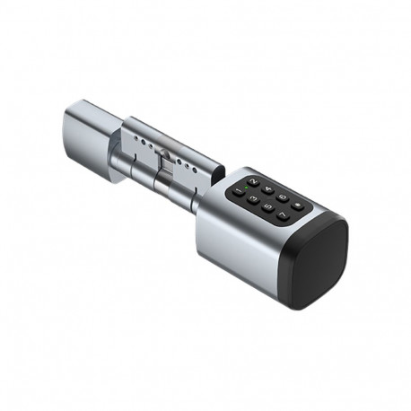 Digital Door Lock Cylinder - AVATTO SDL-V1-S80 Digital Lock Cylinder, 80 mm, Silver