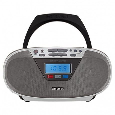 Portable Stereo System - Aiwa BBTU-400SL 6 W FM Bluetooth 5.0 Silver