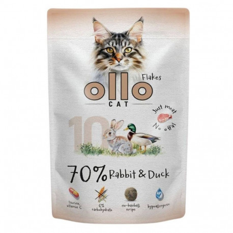 OLLO märg kassitoit Cat No. 10 küüliku ja pardiga 85g
