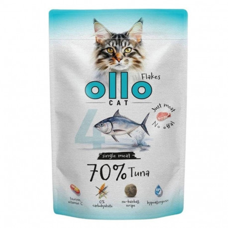 OLLO märg kassitoit Cat No. 4 tuunikala monoproteiin 85g