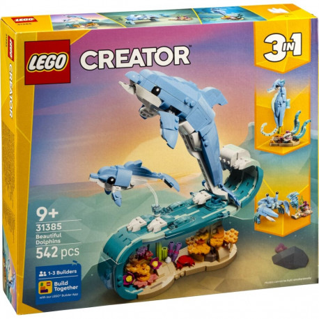 LEGO mereloomad Creator 3 in 1 31385 kaunid delfiinid
