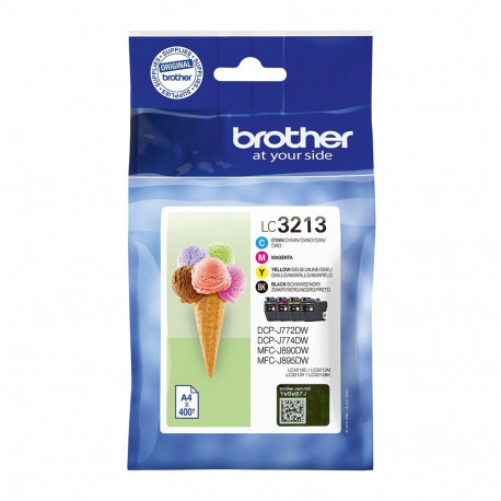 Brother LC3213VAL originaal tindikassett 4 tk kõrge (XL) tootlikkus must, tsüaan, magenta, kollane