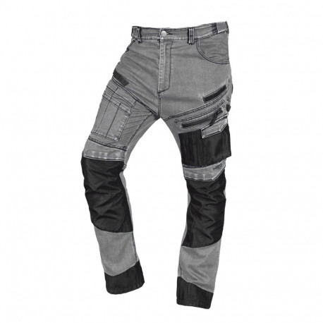 DENIM tööpüksid, Oxfordi tugevdused, suurus XXL, hallid