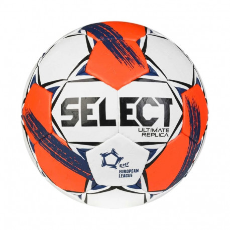Piłka ręczna Select Ultimate European League Replic 1 v25 EHF biało-pomarańczowa 13521 1