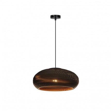 PENDANT LIGHT PAPER E27 BROWN/BLACK
