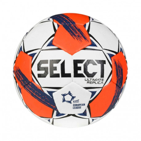 Piłka ręczna Select Ultimate European League Replic 0 v25 EHF biało-pomarańczowa 13521 0