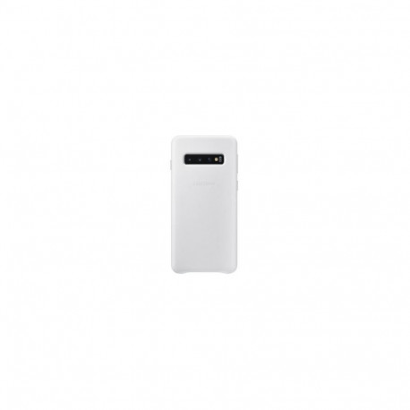 Samsung case Galaxy S10 Leather Cover, white