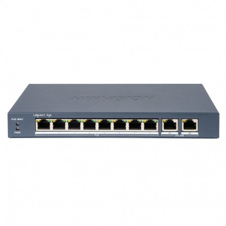 Networking Switch - Hikvision DS-3E0310P-E/M 8-Port PoE 60W 2 Gigabit Ports