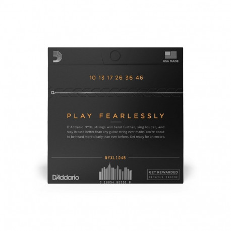 Electric Guitar Strings - D'Addario NYXL Regular Light 10–46