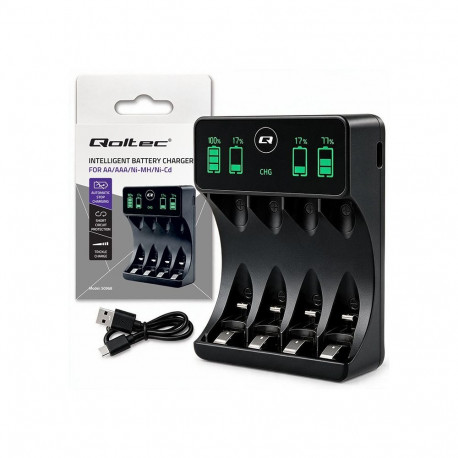 Battery charger for NiMH type R03 AAA R6 AA LCD