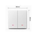 Smart Light switch WiFi 2Gang Timer Tuya
