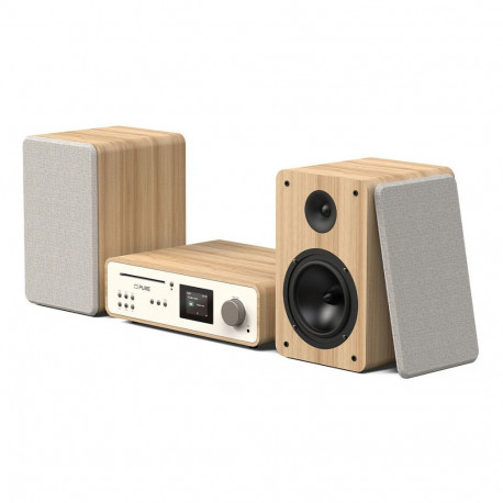 Pure stereosüsteem Classic Stereo EU/UK, puuvillavalge/tamm