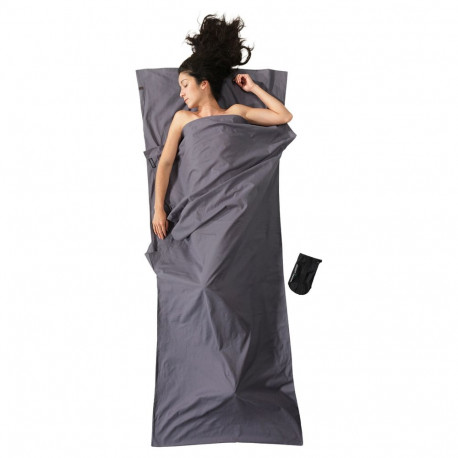 Cocoon reisimagamiskott kerge ristkülikuline 220 x 90cm 100% puuvill, elevandihall
