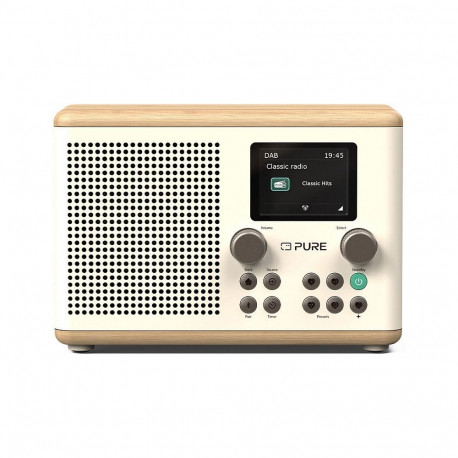 "Pure Classic H4 Digitalradio Cotten White/Oak EU/UK"