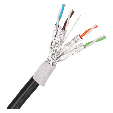 "Extralink CAT6A FTP (F/UTP) Innen | Netzwerkkabel Twisted Pair | 305m, mit Gel"