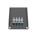 "Extralink 2U 19"" Frontplatte, Schwarz"