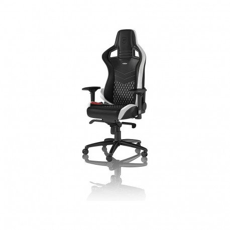 "noblechairs EPIC Echtleder Gaming Stuhl - schwarz/weiß/rot"