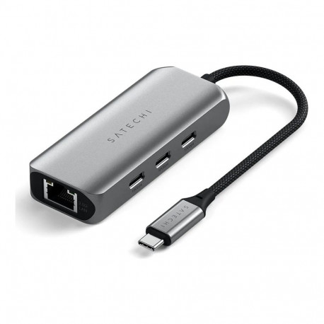Satechi USB-C 4-pordiline jaotur 2.5 Gigabit Ethernetiga, ruumihall