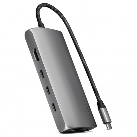 Satechi mitme pordiga adapter USB-C 8K Ethernetiga V3, kosmosehall