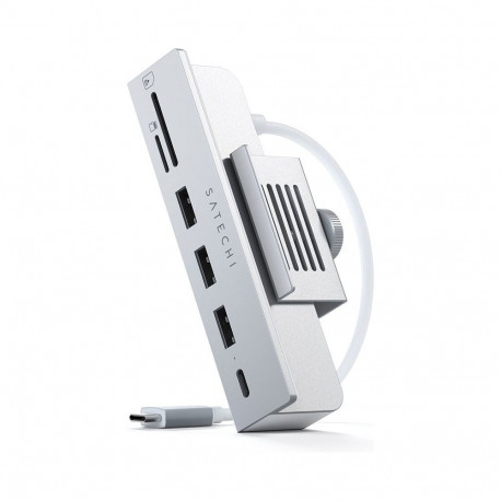 Satechi alumiiniumist USB-C klambriga jaotur Pro Apple iMacile (6 in 1) ST-UCICHS, hõbedane