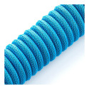 "CableMod PRO Coiled Keyboard Cable Micro-USB zu USB Typ A, Spectrum Blue - 150cm"