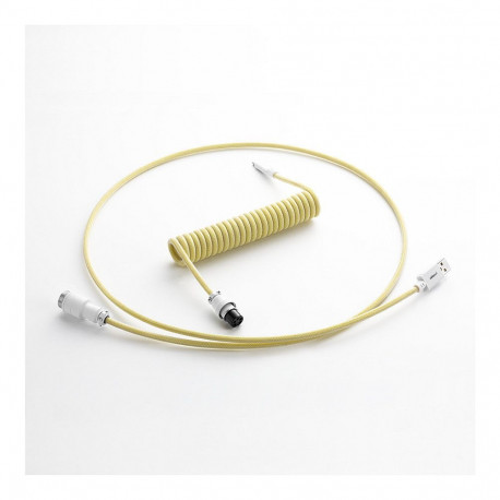 CableMod PRO spiraalne klaviatuurikaabel USB-C USB-tüüp A 150cm, Lemon Ice