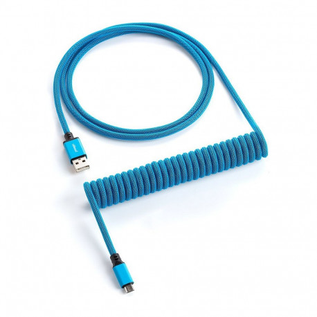 "CableMod Classic Coiled Keyboard Cable Micro USB zu USB Typ A, Spectrum Blue - 150cm"